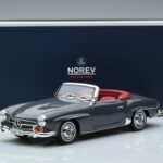 Mercedes 190 SL W121 Roadster Grigio Norev 1:18