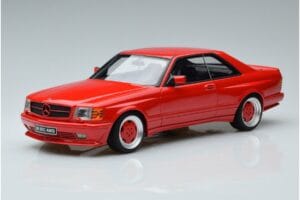 Mercedes 560 SEC W126 Widebody Rosso Otto 1:18