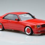 Mercedes 560 SEC W126 Widebody Rosso Otto 1:18