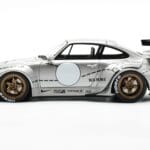 Porsche 911 993 RWB Silver Phantom Edizione Asia GT Spirit 1:18