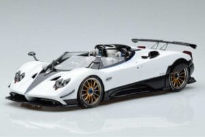 Pagani Zonda HP Barchetta Fibra di Carbonio Bianco LCD 1:18