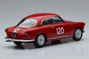 Alfa Romeo Giulietta SV #120 Mille Miglia 1956 Kyosho 1:18 08957A Pressofusione — immagine 3 di 9