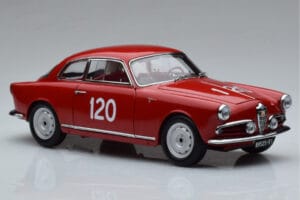 Alfa Romeo Giulietta SV #120 Mille Miglia 1956 Kyosho 1:18 08957A Pressofusione — immagine 5 di 9