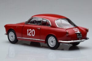 Alfa Romeo Giulietta SV #120 Mille Miglia 1956 Kyosho 1:18 08957A Pressofusione — immagine 6 di 9