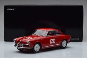 Alfa Romeo Giulietta SV #120 Mille Miglia 1956 Kyosho 1:18 08957A Pressofusione — immagine 9 di 9