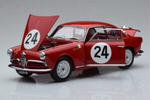 Alfa Romeo Giulietta SV #24 Targa Florio 1958 Kyosho 1:18 08957B Pressofusione — immagine 2 di 9