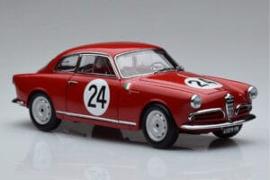 Alfa Romeo Giulietta SV #24 Targa Florio 1958 Kyosho 1:18 08957B Pressofusione — immagine 5 di 9