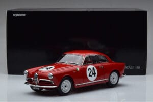 Alfa Romeo Giulietta SV #24 Targa Florio 1958 Kyosho 1:18 08957B Pressofusione — immagine 9 di 9