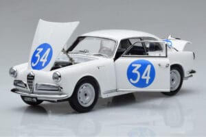 Alfa Romeo Giulietta SV #34 Targa Florio 1960 Kyosho 1:18 08957C Pressofusione — immagine 2 di 9