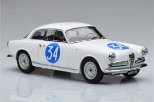 Alfa Romeo Giulietta SV #34 Targa Florio 1960 Kyosho 1:18 08957C Pressofusione — immagine 5 di 9