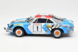 Alpine A110 1600S #1 Nicolas / Vial Winner Tour de Corse 1973 Kyosho 1:18 08485A Pressofusione — immagine 4 di 8