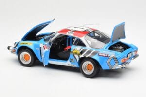 Alpine A110 1600S #1 Nicolas / Vial Winner Tour de Corse 1973 Kyosho 1:18 08485A Pressofusione — immagine 5 di 8