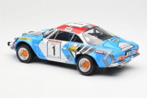 Alpine A110 1600S #1 Nicolas / Vial Winner Tour de Corse 1973 Kyosho 1:18 08485A Pressofusione — immagine 7 di 8