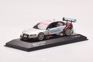 Audi A4 B7 DTM Team Audi Sport Abt #7 F. Biela DTM 2007 Minichamps 1:43 400071797 Pressofusione — immagine 2 di 4