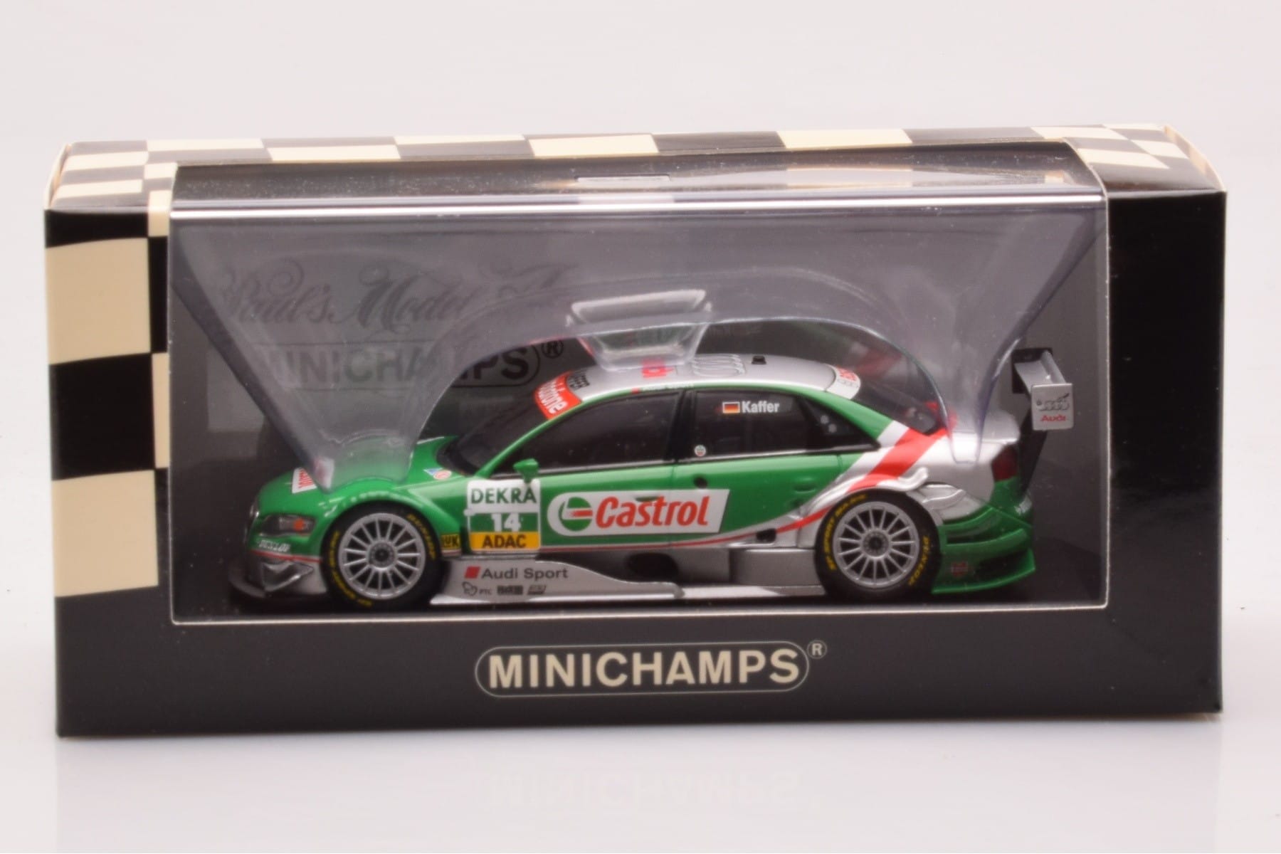 Audi A4 B7 DTM Team Phoenix #14 F. Kaffer DTM 2006 Minichamps 1:43 400061514 Pressofusione — immagine 4 di 4