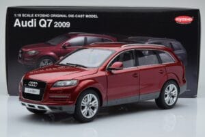 Audi Q7 4L Rosso Granato Kyosho 1:18 09222R Pressofusione — immagine 8 di 8