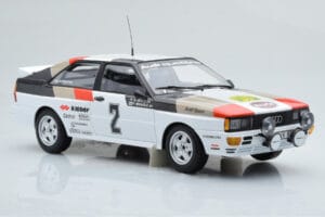 Audi Quattro Audi Sport #1 H. Mikkola / A. Hertz Winners International Swedish Rally 1981 Minichamps 1:18 155811102 Pressofus — immagine 4 di 6