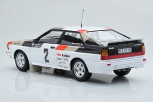 Audi Quattro Audi Sport #1 H. Mikkola / A. Hertz Winners International Swedish Rally 1981 Minichamps 1:18 155811102 Pressofus — immagine 5 di 6