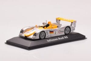 Audi R8 Infineon #2 Winner ALMS Petit Le Mans 2002 Minichamps 1:43 400021382 Pressofusione — immagine 2 di 4
