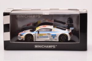 Audi R8 LMS #11 HCB Rutronik Racing L. di Grassi FIA GT World Cup Macau 2016 Minichamps 1:43 437171711 Pressofusione — immagine 4 di 4