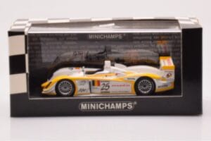 Audi R8 #25 S. Ara / T. Kristensen Winners 1000km Spa 2003 Minichamps 1:43 400031325 Pressofusione — immagine 4 di 4
