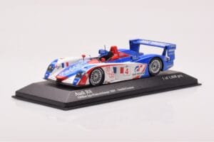 Audi R8 #4 M. Ortelli / J-M. Gounon 1000km Spa 2005 Minichamps 1:43 400051304 Pressofusione — immagine 2 di 4