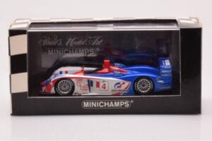 Audi R8 #4 M. Ortelli / J-M. Gounon 1000km Spa 2005 Minichamps 1:43 400051304 Pressofusione — immagine 4 di 4