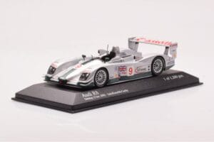Audi R8 #9 M. Salo / Kane / McCarthy Sebring 12 Hours 2003 Minichamps 1:43 400031399 Pressofusione — immagine 2 di 4