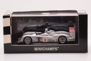 Audi R8 #9 M. Salo / Kane / McCarthy Sebring 12 Hours 2003 Minichamps 1:43 400031399 Pressofusione — immagine 4 di 4