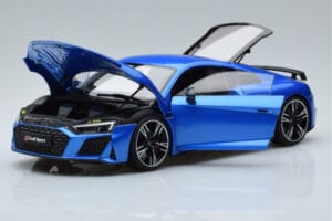 Audi R8 Performance Blu Kengfai 1:18 VAKF-0355 Pressofusione — immagine 2 di 10