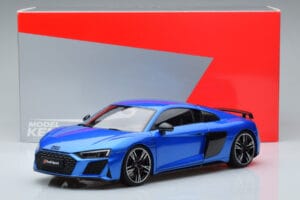 Audi R8 Performance Blu Kengfai 1:18 VAKF-0355 Pressofusione — immagine 10 di 10