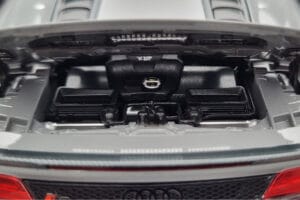 Audi R8 Spyder Performance Nardo Grigio Kengfai 1:18 VAKF-0352 Pressofusione — immagine 10 di 11