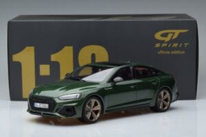 Audi RS5 B9 Sportback Sonoma Verde Asia Edition GT Spirit 1:18 CLDC018 Resina — immagine 6 di 6