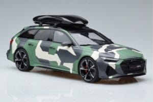 Audi RS6 C8 Avant Mimetico With Roof Top Asia Edition GT Spirit 1:18 CLDC014 Resina — immagine 4 di 6