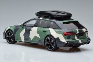 Audi RS6 C8 Avant Mimetico With Roof Top Asia Edition GT Spirit 1:18 CLDC014 Resina — immagine 5 di 6