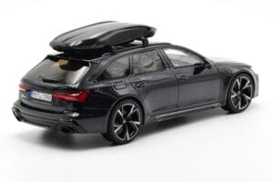 Audi RS6 C8 Avant Mythos Nero Con Tetto in Carbonio Asia Edition GT Spirit 1:18 CLDC007 Resina — immagine 2 di 6