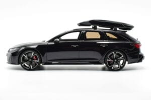 Audi RS6 C8 Avant Mythos Nero Con Tetto in Carbonio Asia Edition GT Spirit 1:18 CLDC007 Resina — immagine 3 di 6