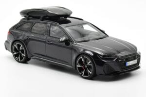 Audi RS6 C8 Avant Mythos Nero Con Tetto in Carbonio Asia Edition GT Spirit 1:18 CLDC007 Resina — immagine 4 di 6