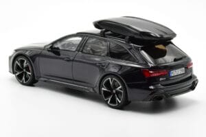 Audi RS6 C8 Avant Mythos Nero Con Tetto in Carbonio Asia Edition GT Spirit 1:18 CLDC007 Resina — immagine 5 di 6