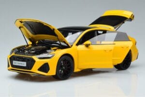 Audi RS7 C8 Sportback Giallo Vossen Rims Edizione Limitata Kengfai 1:18 VAKF-0335 Pressofusione — immagine 2 di 8