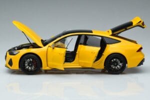 Audi RS7 C8 Sportback Giallo Vossen Rims Edizione Limitata Kengfai 1:18 VAKF-0335 Pressofusione — immagine 4 di 8