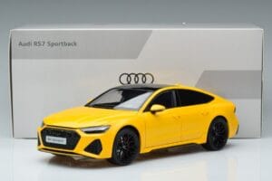 Audi RS7 C8 Sportback Giallo Vossen Rims Edizione Limitata Kengfai 1:18 VAKF-0335 Pressofusione — immagine 8 di 8