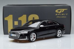 Audi S8 D5 Mythos Nero Asia Edition GT Spirit 1:18 CLDC019 Resina — immagine 6 di 6