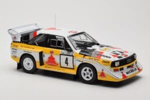 Audi Sport Quattro S1 E2 #4 S. Blomqvist / B. Cederberg Rally 1000 Lakes 1985 IXO 1:18 18RMC161A Pressofusione — immagine 4 di 6