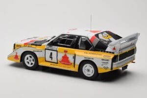 Audi Sport Quattro S1 E2 #4 S. Blomqvist / B. Cederberg Rally 1000 Lakes 1985 IXO 1:18 18RMC161A Pressofusione — immagine 5 di 6