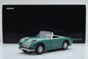 Austin-Healey Sprite Verde Kyosho 1:18 08953LG Pressofusione — immagine 8 di 8