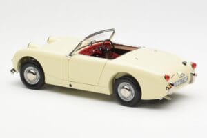 Austin-Healey Sprite Mk I Open Old English Bianco Kyosho 1:18 08953EW Pressofusione — immagine 7 di 8