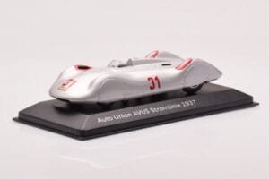 Auto Union Stromlinie #31 AVUS 1937 Argento Minichamps 1:43 5030900503 Pressofusione — immagine 2 di 4