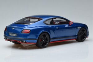 Bentley Continental GT Speed Black Edition Blu GT Spirit 1:18 KJ006 Resina — immagine 2 di 6
