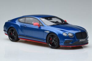 Bentley Continental GT Speed Black Edition Blu GT Spirit 1:18 KJ006 Resina — immagine 4 di 6